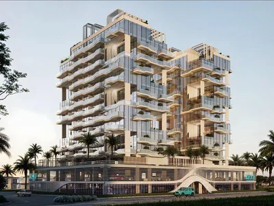 Complexe résidentiel New Reef 999 Residence with swimming pools and kids' play areas close to highways, Al Furjan, Dubai, UAE