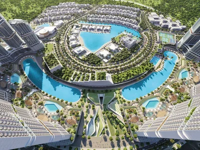 Wohnanlage New high-rise residence 330 Riverside Crescent close to the international airport and the city center, Nad Al Sheba 1, Dubai, UAE