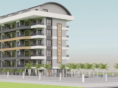 Zespół mieszkaniowy Spacious apartment close to the chain stores in the center of Avsallar, Turkey