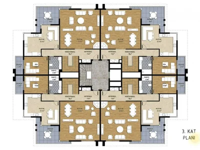 Dzielnica mieszkaniowa 3  bedroom off plan apartment in Alanya