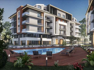 Zespół mieszkaniowy New residence with a swimming pool and a fitness room, Antalya, Turkey