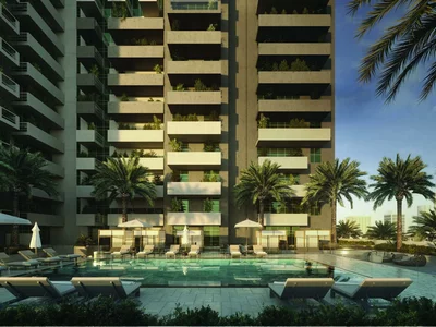 Zespół mieszkaniowy Residential complex Farishta with swimming pool and gym, with views of the city, Al Furjan, Dubai, UAE