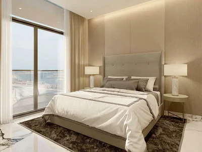 Wohnanlage New high-rise residence Seahaven Tower C with a swimming pool and a lounge area, Nad Al Sheba 1, Dubai, UAE