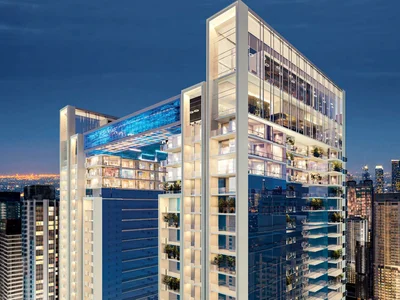 Residential complex Villas with views of the city, sea and lakes in the complex Sky Villas with developed infrastructure, JLT, Dubai, UAE