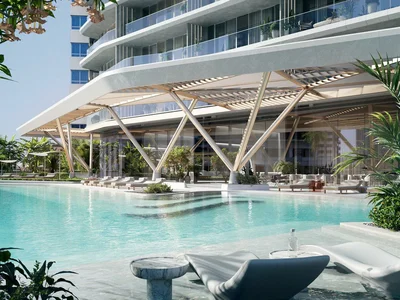 Residential complex New high-rise residence Iconic Tower with swimming pools and panoramic sea views, Al Sufouh, Dubai, UAE
