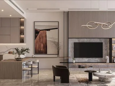 Complejo residencial New complex of apartments with private swimming pools Samana Parkville with rich infrastructure, Dubailand Residence Complex, Dubai, UAE