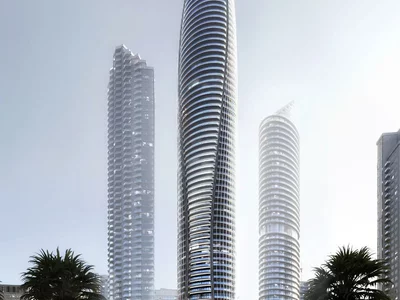 Wohnanlage New high-rise Mercedes Benz Residence with swimming pools in the center of Downtown Dubai, UAE
