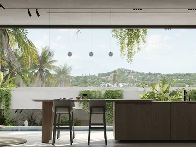 Zespół mieszkaniowy First-class residential complex of villas with swimming pools, Plai Laem, Koh Samui, Thailand