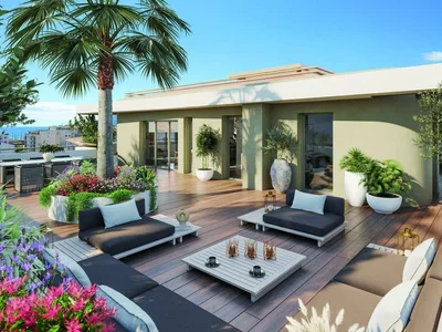 Zespół mieszkaniowy New residential complex with a lush garden in Cannes, Cote d'Azur, France