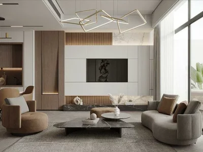 Complexe résidentiel New Electra Residence with swimming pools, an aquapark and a mini golf course, JVC, Dubai, UAE
