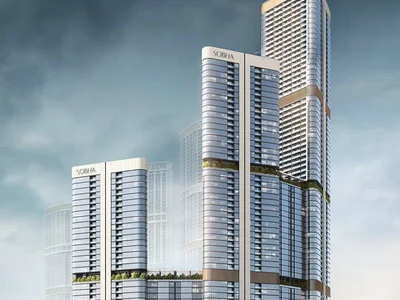 Zespół mieszkaniowy New residence Skyvue Volair with a swimming pool and a spa close to Downtown Dubai and the international airport, Sobha Hartland II, Dubai