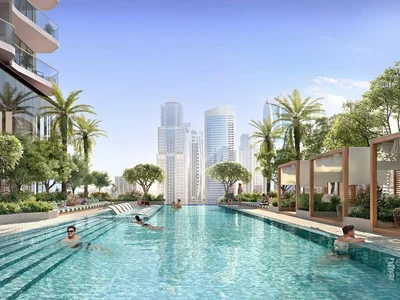 Zespół mieszkaniowy New complex of furnished apartments Rove Dubai Marina with swimming pools and co-working areas in the heart of Dubai Marina, Dubai, UAE