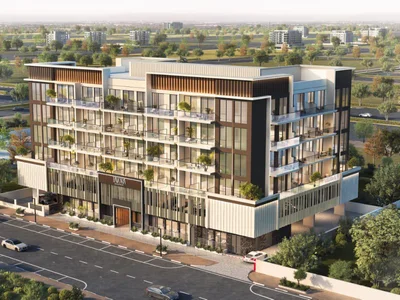 Residential complex New Tavora Residences with a swimming pool, a gym and lounge areas, International City (Warsan 4), Dubai, UAE