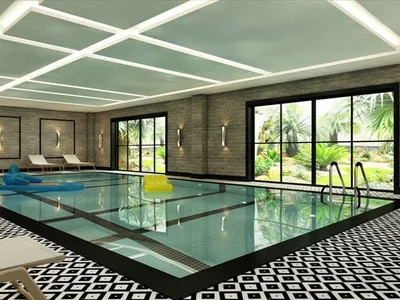 Zespół mieszkaniowy Residence with swimming pools and a tennis court, Alanya, Turkey