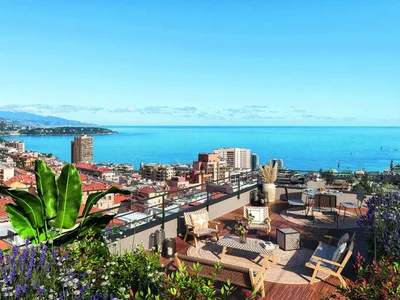 Complejo residencial New residential complex with a garden, a parking and panoramic views in Beausoleil, Cote d'Azur, France