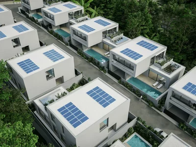 Residential complex Two-storey villas with private pools and smart home system, close to Layan and Bang Tao beaches, Phuket, Thailand