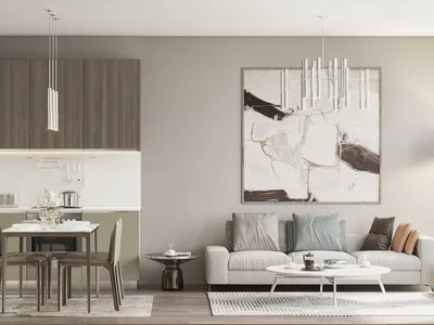Wohnanlage New guarded residence with a hotel and lounge areas near a metro station and a highway, Istanbul, Turkey
