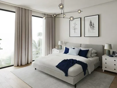 Complejo residencial New residence Hamilton with a swimming pool and a park, Town Square, Dubai, UAE