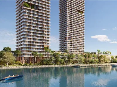 Residential complex Luxury penthouses in the new high-rise Orise Residence with a pool and panoramic views of the sea and the city, Dubai Maritime City, Dubai