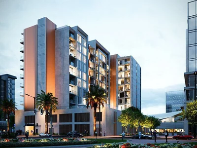 Residential complex Rosalia Residence with a swimming pool close to Jebel Ali Free Zone, Al Furjan, Dubai, UAE