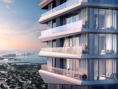 Residential complex New high-rise residence Iconic Tower with swimming pools and panoramic sea views, Al Sufouh, Dubai, UAE