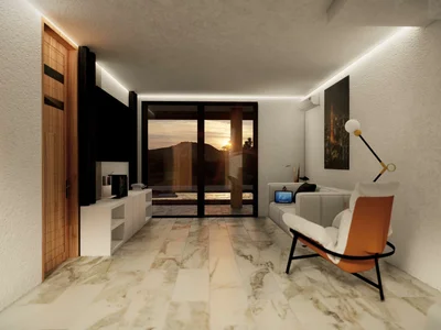 Residential complex Two-storey townhouses near rice fields, 15 minutes to the beach, Changgu, Bali, Indonesia