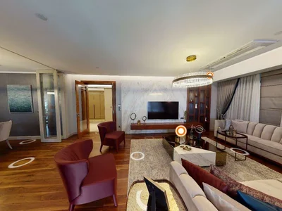 Zespół mieszkaniowy Apartments with a panoramic view in a new residence with a spa area and swimming pools, close to the sea, Istanbul, Turkey