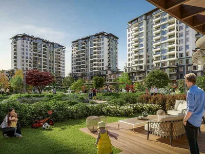 Wohnanlage New guarded residence with swimming pools, green areas and a fitness center, Istanbul, Turkey
