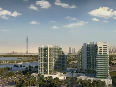 Residential complex Modern residential complex Creek Views 2 near shopping malls, stores and metro station, Al Jaddaf, Dubai, UAE