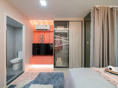Zespół mieszkaniowy Residential complex with a large swimming pool, a spa and a co-working area, Bangkok, Thailand