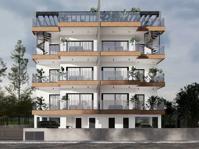 Zespół mieszkaniowy New residence with a parking in the prestigious area of Agios Athanasios, Cyprus