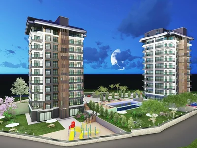 Residential quarter Chic Flats in a Complex with social facilities in Avsallar Alanya