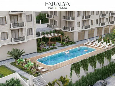 Zespół mieszkaniowy Residential complex with well-developed infrastructure, with sea views, Alanya, Turkey