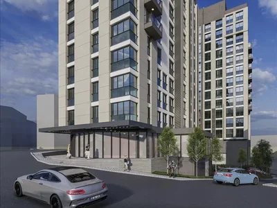 Wohnanlage New residence with a swimming pool and an underground parking in the center of Istanbul, Turkey