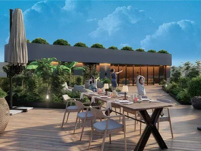 Zespół mieszkaniowy New residence with a swimming pool and restaurants close to the airport, Istanbul, Turkey