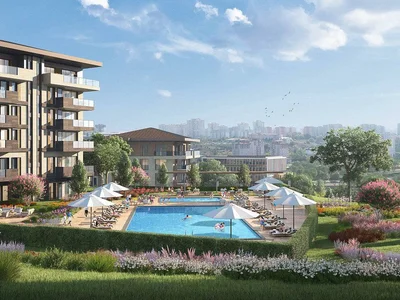 Residential complex Guarded residential complex with swimming pools, a tennis court and a fitness center next to the lake Kucukcekmece, Istanbul, Turkey