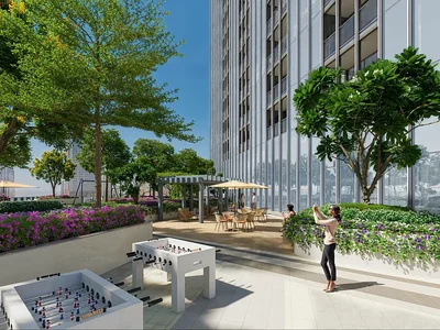 Immeuble Appartements modernes avec vue sur la ville à Dubaï Meydan
