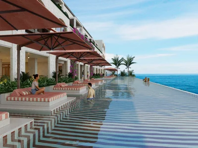 Wohnanlage Modern residence with a swimming pool, a business center and around-the-clock security on the first line of beach, Uluwatu, Bali, Indonesia