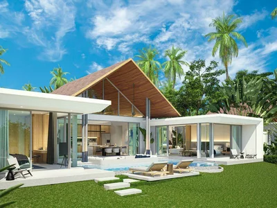 Жилой комплекс Новый комплекс вилл с бассейнами и садами недалеко от пляжей Лайян и Банг Тао, Пхукет, Таиланд