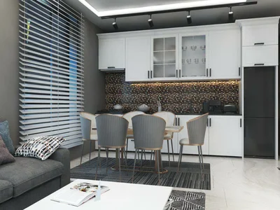 Zespół mieszkaniowy Modern residence with picturesque views and swimming pools close to the beach, Avsallar, Turkey