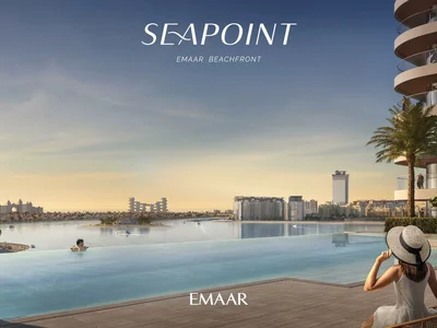 Complexe résidentiel Modern residence Seapoint with a beach and an access to the promenade, Emaar Beachfront, Dubai, UAE