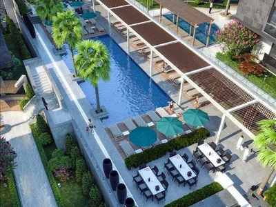 Residential complex High-quality residence with swimming pools and green areas in a quiet area, 500 meters from the beach, Istanbul, Turkey