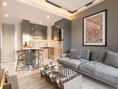 Zespół mieszkaniowy New residence with a swimming pool at 800 meters from the beach, Mersin, Turkey