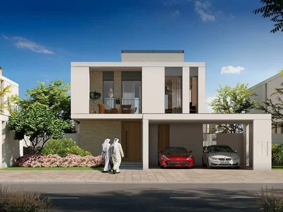 Complexe résidentiel New complex of luxury villas Fairway Villas with a golf course and restaurants, Emaar South, Dubai, UAE