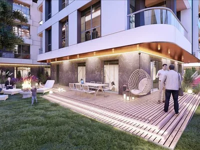 Zespół mieszkaniowy New residence with a garden close to a metro station, Istanbul, Turkey