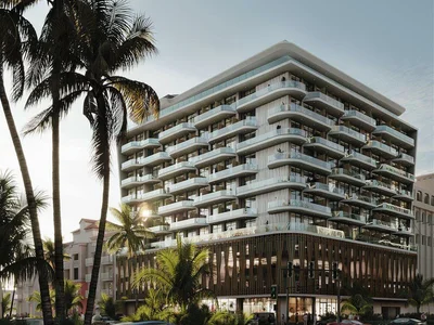 Complexe résidentiel New premium residence Vitality with swimming pools, a co-working area and a restaurant, JVC, Dubai, UAE