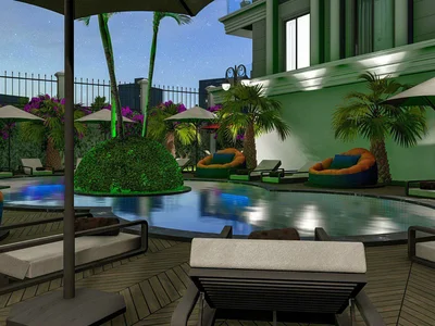 Zespół mieszkaniowy Residential complex in the city center and 600 meters from the beach, close to the chain stores, Alanya, Turkey