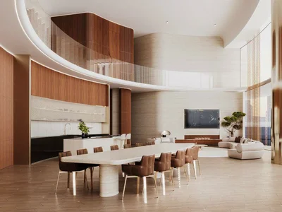 Zespół mieszkaniowy New high-rise Mercedes Benz Residence with swimming pools in the center of Downtown Dubai, UAE