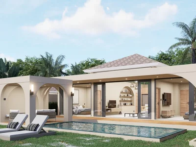 Complexe résidentiel New complex of villas on the first sea line, 5 minutes from the beach, Samui, Thailand
