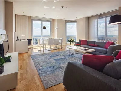 Zespół mieszkaniowy High-rise residence with swimming pools, a green area and a restaurant close to the city center, Istanbul, Turkey